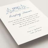 "Tea Cup Party" - Bridal Shower Insert Cards in Periwinkle by Alethea and Ruth - Detail