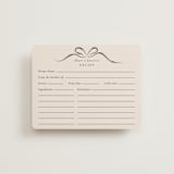 "Bow" - Bridal Shower Insert Cards in Tuxedo by Corinne Malesic - Front
