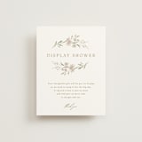 "Meadow" - Bridal Shower Insert Cards in Spring Mist by Erin L. Wilson - Front