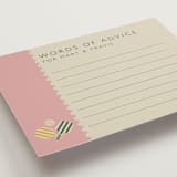 "Vintage Pickle" - Bridal Shower Insert Cards in Avocado by Vera Lim - Detail