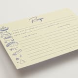 "Tacos & Tequila" - Bridal Shower Insert Cards in Blueberry by Sherley Ferreira - Detail