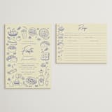 "Tacos & Tequila" - Bridal Shower Insert Cards in Blueberry by Sherley Ferreira - With Invitation