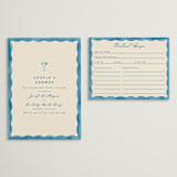 "Formal scallop" - Bridal Shower Insert Cards in Almalfi by Creo Study - With Invitation
