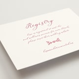 "Fun Cocktails" - Bridal Shower Insert Cards in Cranberry by Lucrecia Caporale - Detail