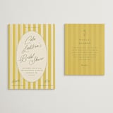"Calia " - Bridal Shower Insert Cards in Caribbean Citrus by Ani Somi - With Invitation