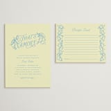 "That's Amore" - Bridal Shower Insert Cards in Lemonade by Pati Cascino - With Invitation