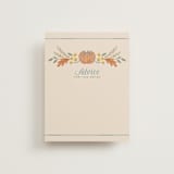 "Pumpkins + Bows" - Bridal Shower Insert Cards in Cornflower by Laura Hankins - Front