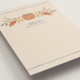 "Pumpkins + Bows" - Bridal Shower Insert Cards in Cornflower by Laura Hankins - Detail