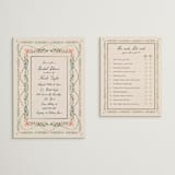 "Birdsong" - Bridal Shower Insert Cards in Garden by Elly - With Invitation