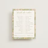 "Libby" - Bridal Shower Insert Cards in Peony by Erin German - Front