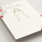 "Prosecco & Petals" - Bridal Shower Insert Cards in Valentine by Itsy Belle Studio - Detail