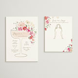 "Prosecco & Petals" - Bridal Shower Insert Cards in Valentine by Itsy Belle Studio - With Invitation