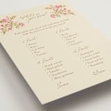 "In The Garden" - Bridal Shower Insert Cards in Cream by Paola Benenati - Detail