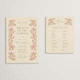 "In The Garden" - Bridal Shower Insert Cards in Cream by Paola Benenati - With Invitation