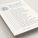 "Fresh Off the Market" - Bridal Shower Insert Cards in Bluebird by Carolyn Kach - Detail