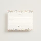 "floral frame" - Bridal Shower Insert Cards in Blush by Lori Wemple - Front
