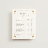 "Wildflower Wreath" - Bridal Shower Insert Cards in Something Blue by Erin L. Wilson - Front