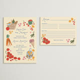 "Freshly Off the Market" - Bridal Shower Insert Cards in Vanilla by Jenna Holcomb - With Invitation