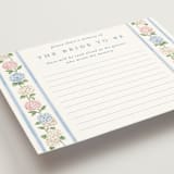 "Martha" - Bridal Shower Insert Cards in Cloud by Sarah Knight - Detail