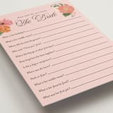 "Summer Shower" - Bridal Shower Insert Cards in Peony by Susan Moyal - Detail