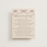 "Bubbly Brunch" - Bridal Shower Insert Cards in Rose by Pixel and Hank - Front