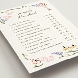 "Spring" - Bridal Shower Insert Cards in Grass by Pati Cascino - Detail