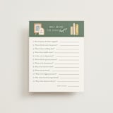 "The next chapter" - Bridal Shower Insert Cards in Forest by Jennifer Wick - Front