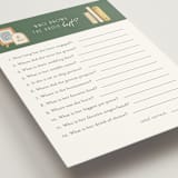 "The next chapter" - Bridal Shower Insert Cards in Forest by Jennifer Wick - Detail