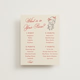 "Portofino" - Bridal Shower Insert Cards in Lobster by Jackie Crawford - Front