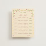 "Gardenia" - Bridal Shower Insert Cards in Golden by Sarah Rosenthal - Front