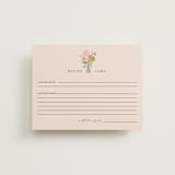 "floral bouquet" - Bridal Shower Insert Cards in Cream by Lori Wemple - Front