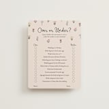 "Wildflower Bloom" - Bridal Shower Insert Cards in Spring by Rachel Mattern - Front