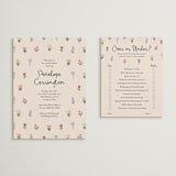 "Wildflower Bloom" - Bridal Shower Insert Cards in Spring by Rachel Mattern - With Invitation