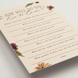 "Susie" - Bridal Shower Insert Cards in Burgundy by Kate Ahn - Detail
