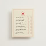 "That's Amore" - Bridal Shower Insert Cards in Tomato by Sherley Ferreira - Front