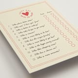 "That's Amore" - Bridal Shower Insert Cards in Tomato by Sherley Ferreira - Detail