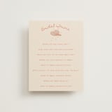 "Cocktails & Cowgirls" - Bridal Shower Insert Cards in Sand by frau brandt - Front