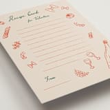 "Sapori" - Bridal Shower Insert Cards in Tangerine by Jelena Vuletic - Detail