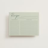 "Vintage Florals" - Bridal Shower Insert Cards in Celadon by Morgan Kendall - Front