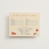 "A Bridal Spritz" - Bridal Shower Insert Cards in Persimmon by Kelly Watkins - Front
