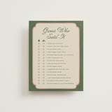 "Lets Croquet" - Bridal Shower Insert Cards in Verdant by Vera Lim - Front