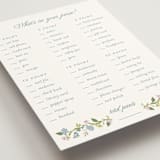 "Garden Tea" - Bridal Shower Insert Cards in Wedgewood by Susan Moyal - Detail