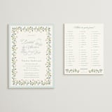 "Garden Tea" - Bridal Shower Insert Cards in Wedgewood by Susan Moyal - With Invitation