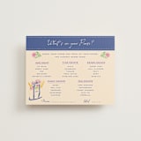"Out East" - Bridal Shower Insert Cards in Cobalt by Sarah Rosenthal - Front