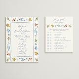 "Fresh Border" - Bridal Shower Insert Cards in Mediterraneo by Tamara Hilje - With Invitation