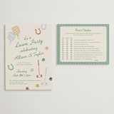 "Lawn Party" - Bridal Shower Insert Cards in Picnic by Kelly Watkins - With Invitation