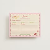 "Bella Vita" - Bridal Shower Insert Cards in Rossa by Sarah Rosenthal - Front
