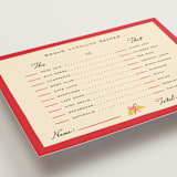 "Oh La Love!" - Bridal Shower Insert Cards in Scarlet by Sarah Rosenthal - Detail