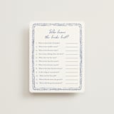 "Tea Cup Doodle" - Bridal Shower Insert Cards in Cobalt by Carmia C. - Front