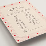 "Love party" - Bridal Shower Insert Cards in Crimson by Creo Study - Detail